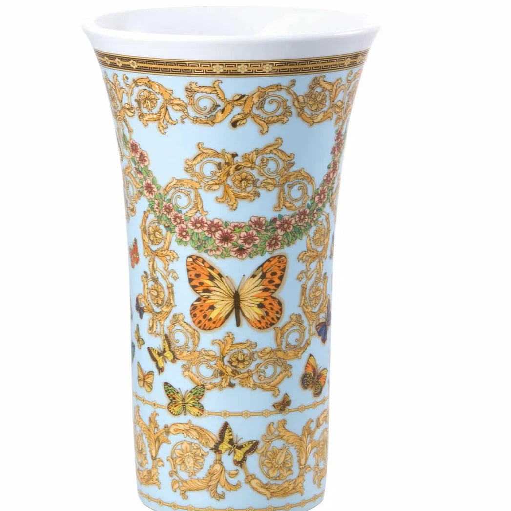 Versace  Butterfly Garden Vase 13 1/2 in