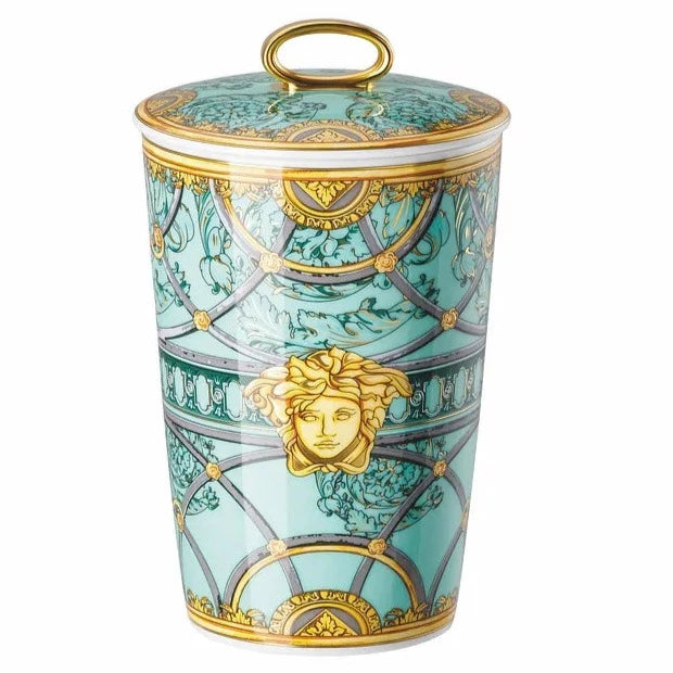 Versace Scala Palazzo Verde Scented Votive w/Lid 5 1/2 in