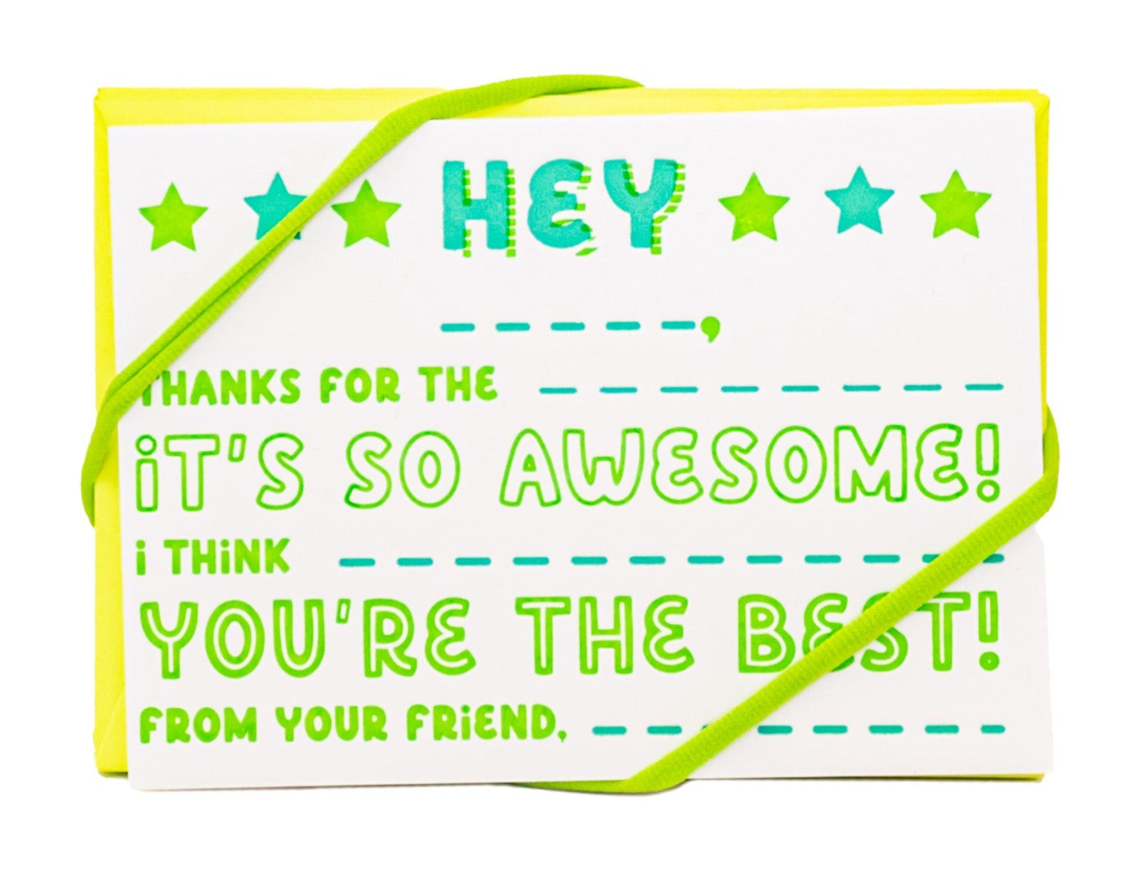 Decree Kids Green 10 Pack Thank You Cards