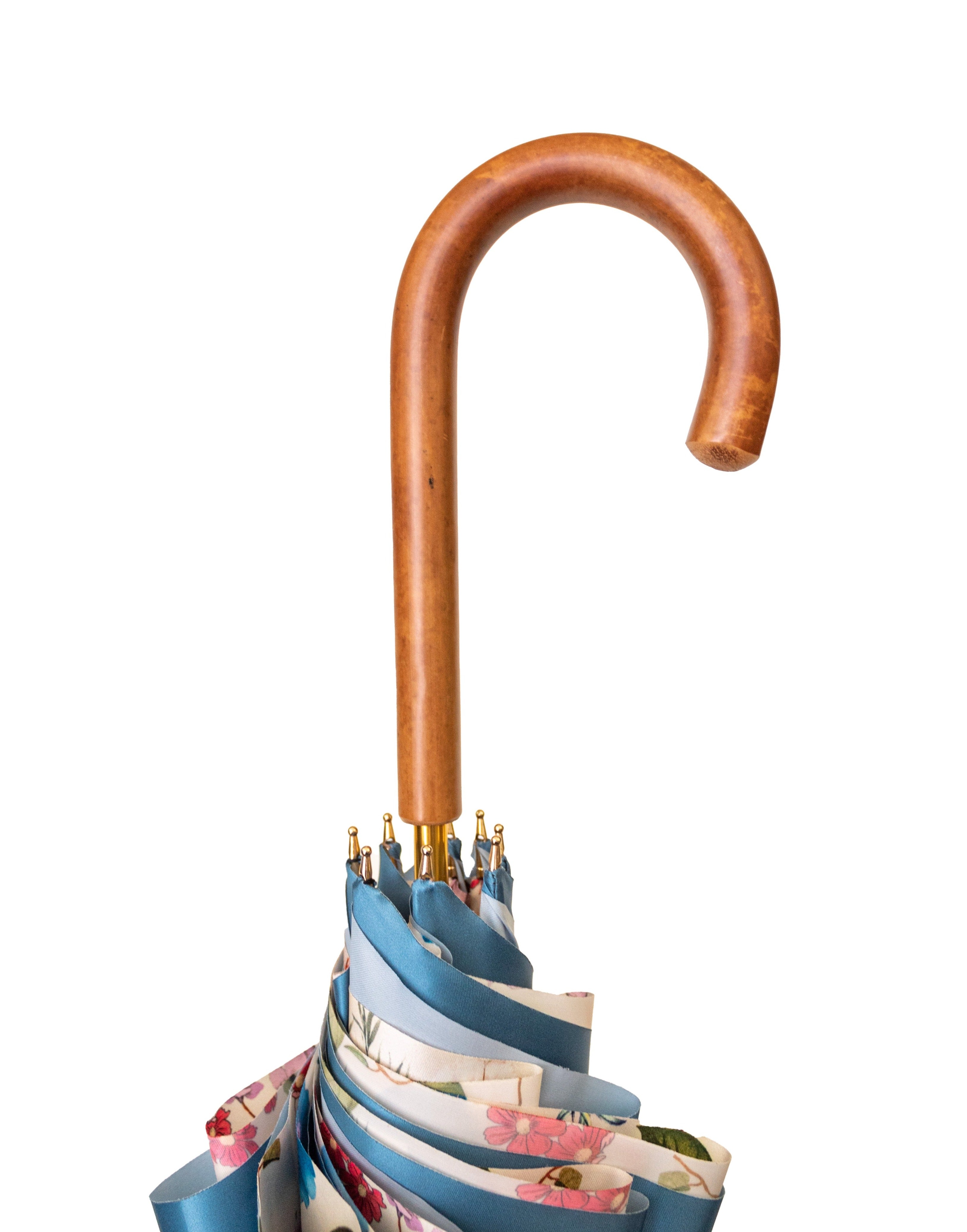 Pasotti Double Umbrella Wood Handle