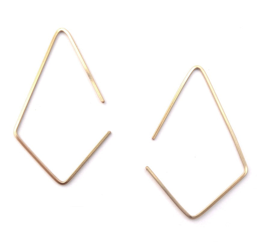 Ash Apex 14K Gold Earrings