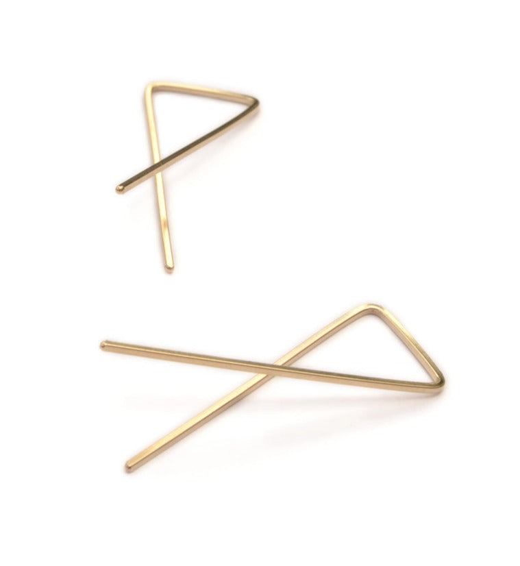 Ash Vertex Earrings 14K Gold Filled