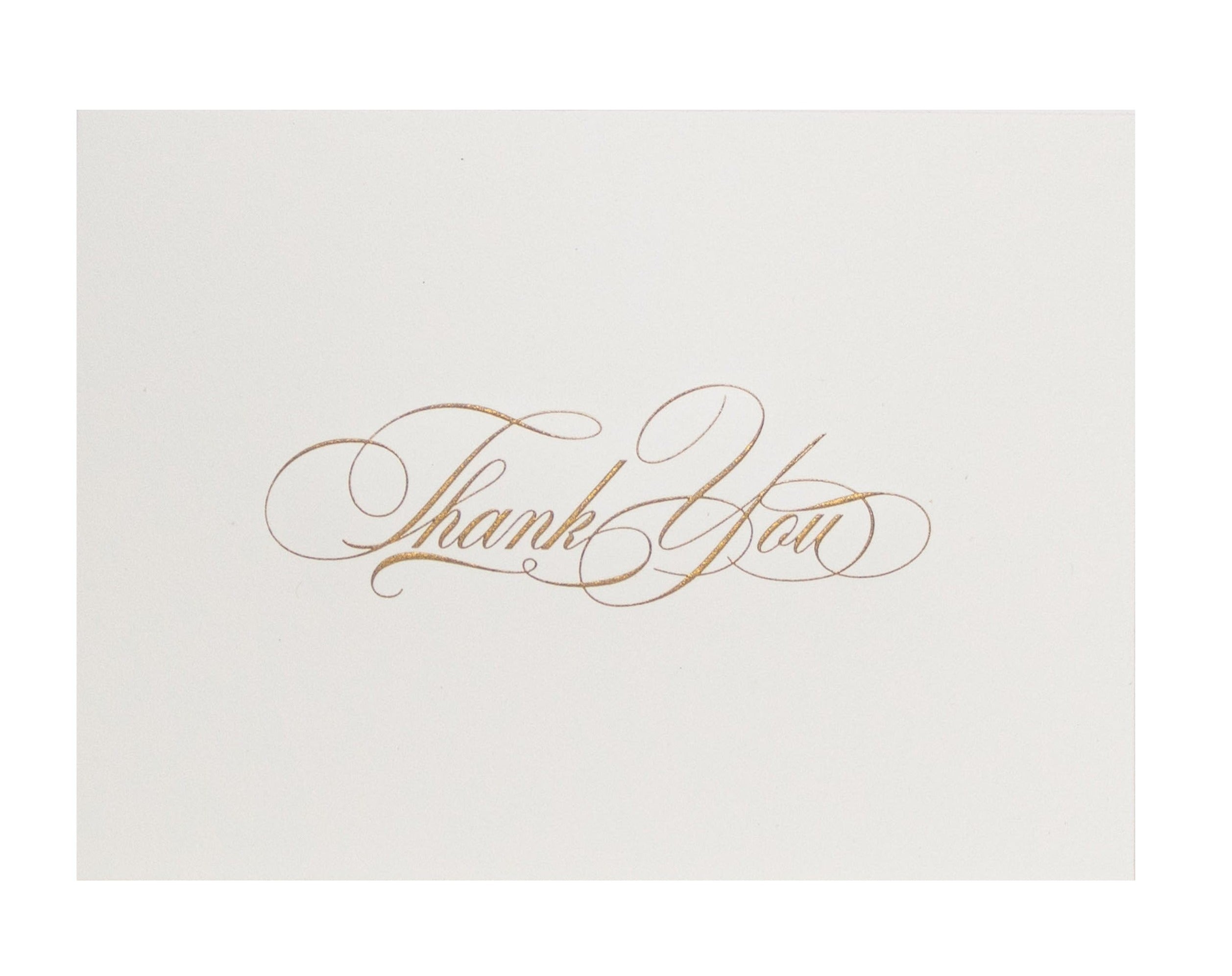 Decree Engraved Gold Thank You