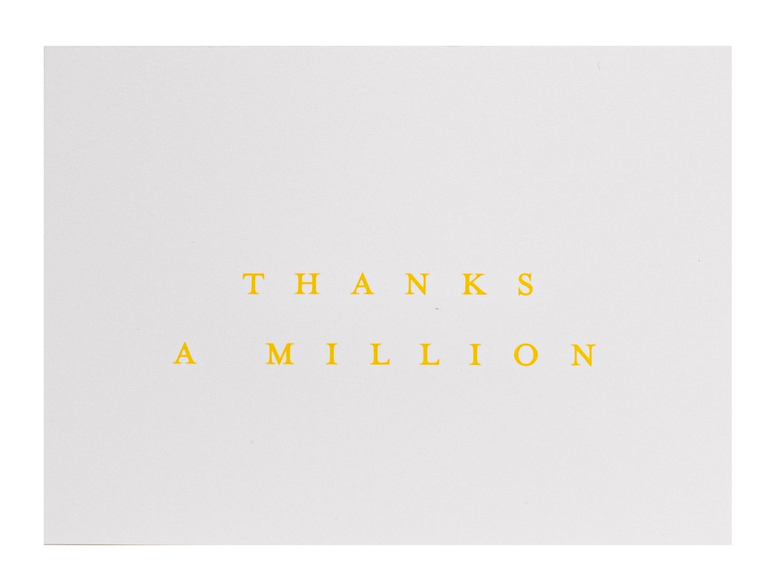 Thanks a Million