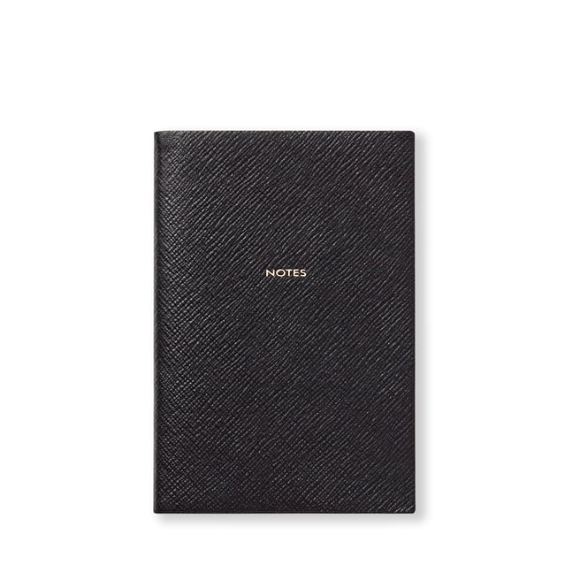 Smythson Chelsea Notebook Notes Black