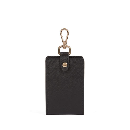 Smsythson Golf Tee Holder in Panama Black