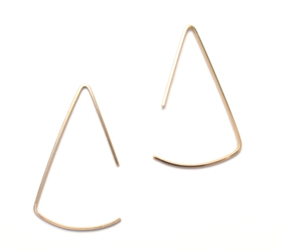 Ash Pendulum Earrings 14 K Gold Filled