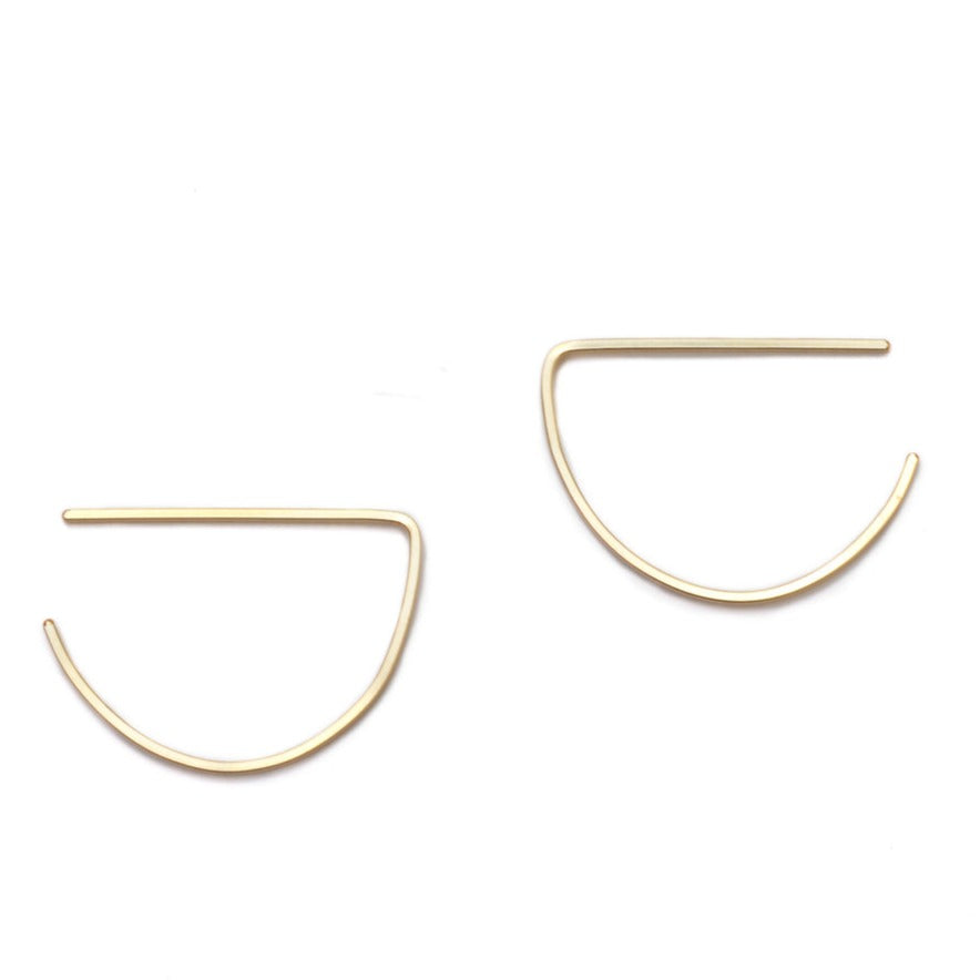 Ash Semi Earrings 14K Gold Filled