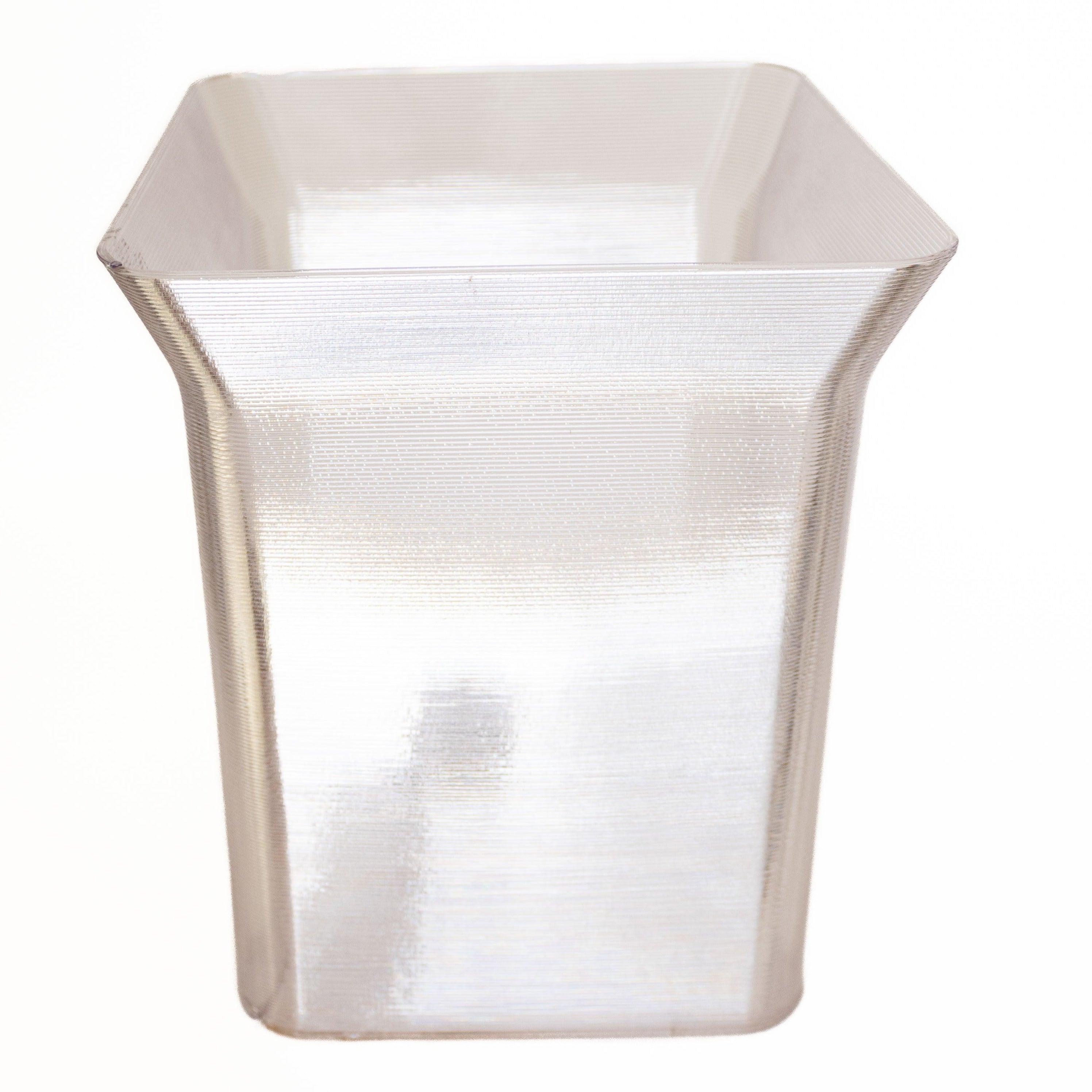 3D Waste basket Clear Semi-Transparent