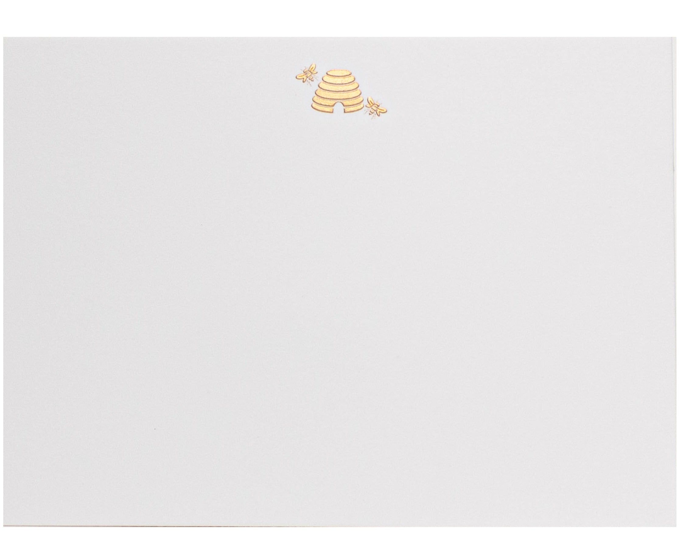 Card Engraved Beehive Jotter