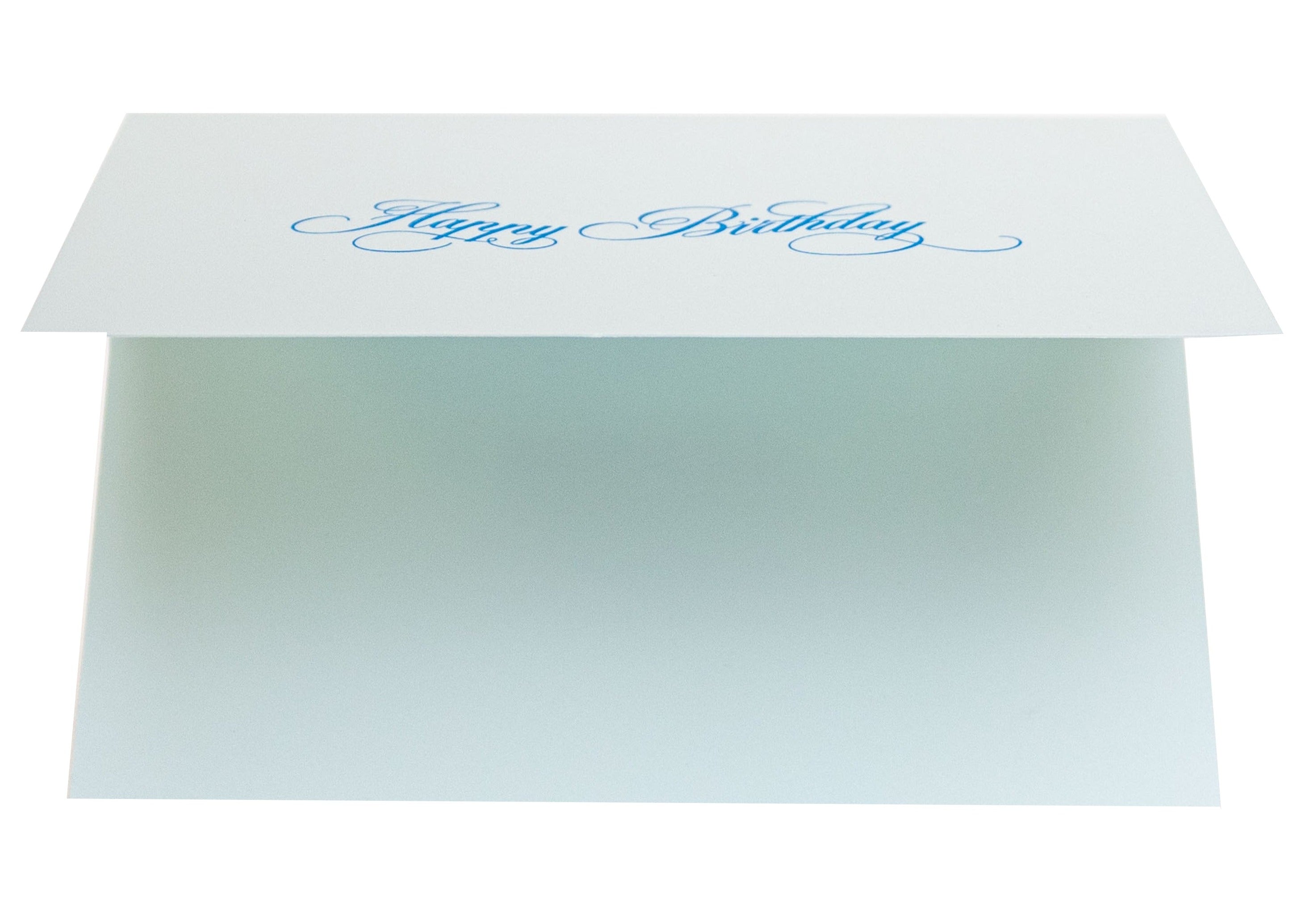 Decree Engraved Happy Birthday in Blue