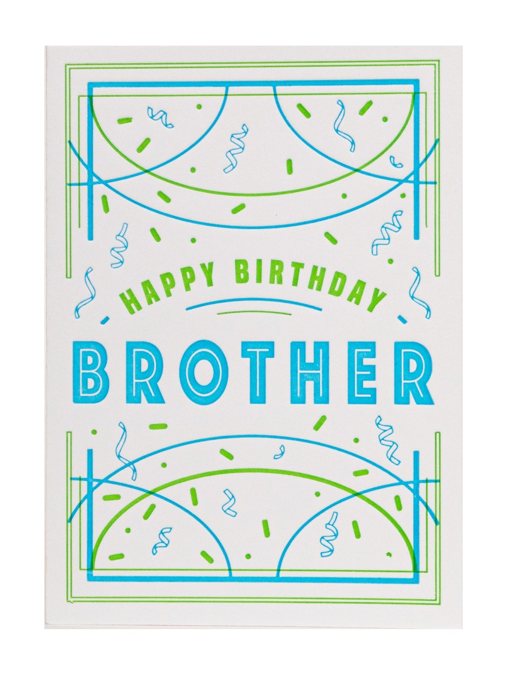 Decree Letterpress Happy Birthday Brother