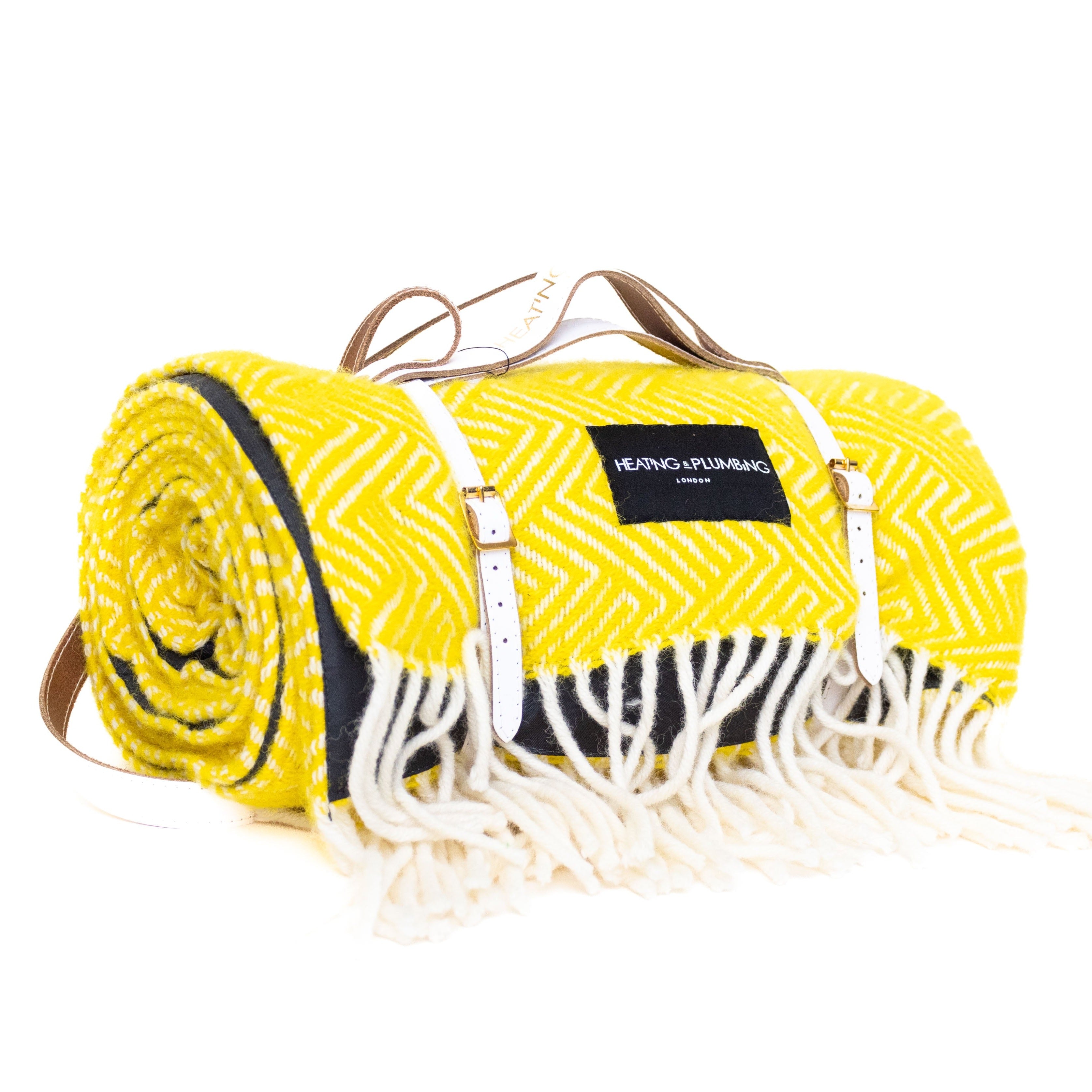 London Heating and Plumbing Classic Picnic Blanket Yellow - Decree Co. 