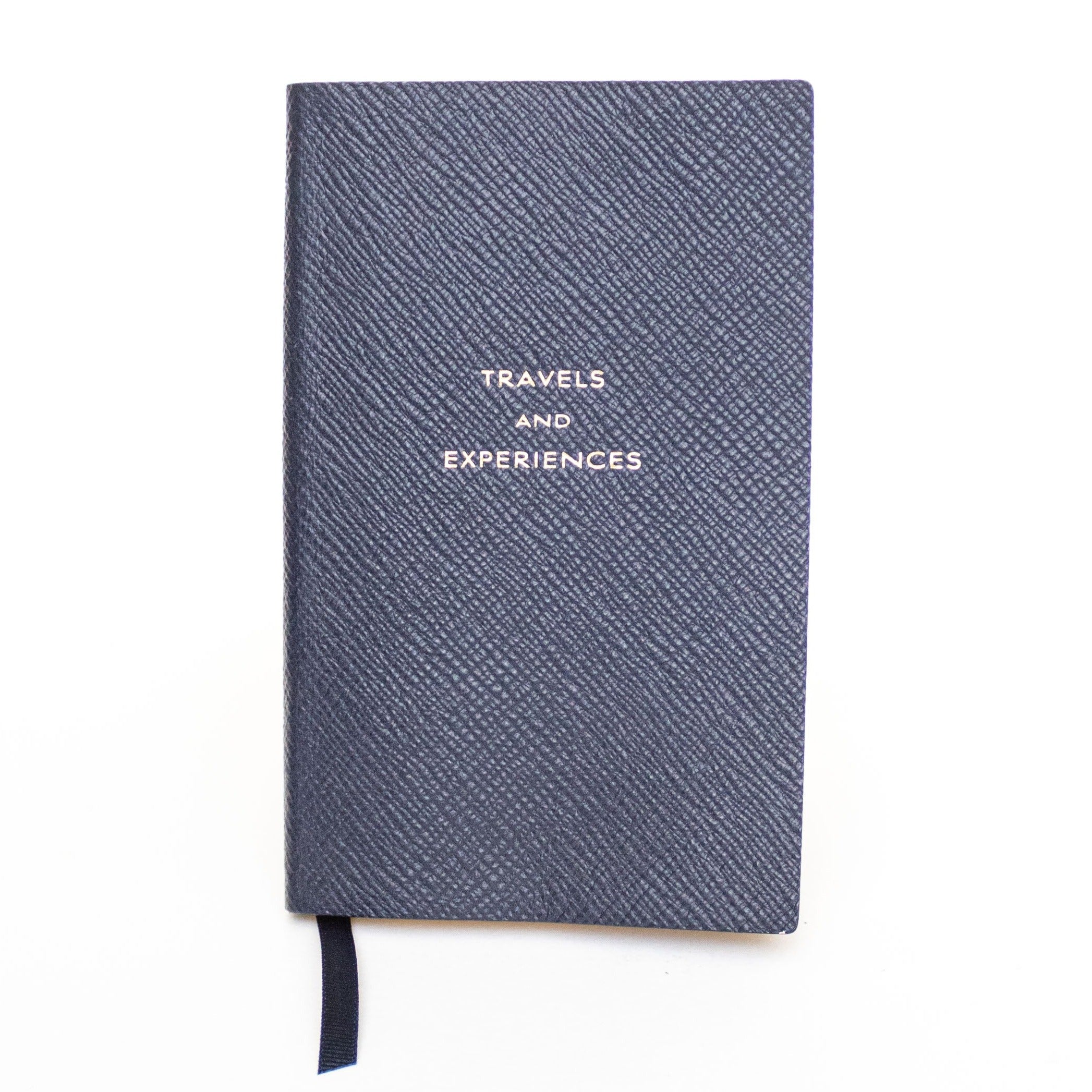 Smythson Travel and Experiences Notebook Navy - Decree Co. 
